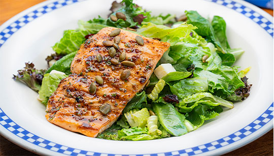 Duke's Seafood Autumn Harvest Wild Salmon Salad